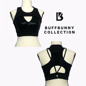 NWOT! BUFFBUNNY Storm Sports Bra Onyx Black Size Medium